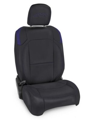 Jeep Wrangler JLU 392 Edition Front Seat Covers - PRP Seats - Molle Back - Black/Purple - `20-`27 Jeep Wrangler JLU 392 Edition Front Seat Covers - PRP Seats - Molle Back - Black/Purple - `20-`27